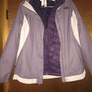 North face winter 3 in 1 jacket